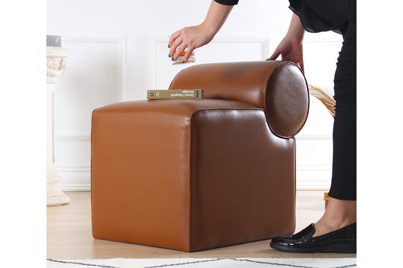 Nahar Sittpuff 45 cm - Brun - Möbler - Stolar & fåtöljer - Pall & puff - Sittpuff