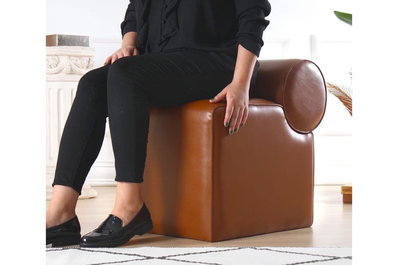 Nahar Sittpuff 45 cm - Brun - Möbler - Stolar & fåtöljer - Pall & puff - Sittpuff