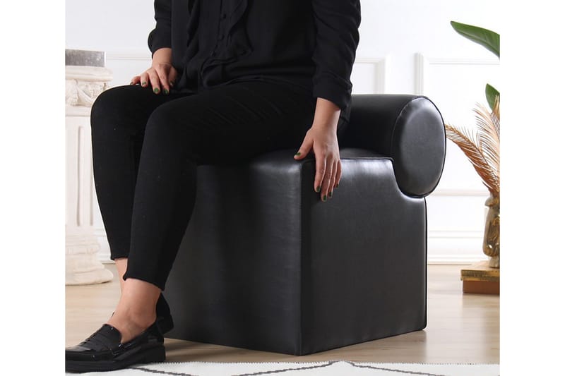 Nahar Sittpuff 45 cm - Svart - Möbler - Stolar & fåtöljer - Pall & puff - Sittpuff