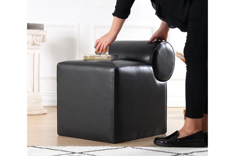 Nahar Sittpuff 45 cm, Svart