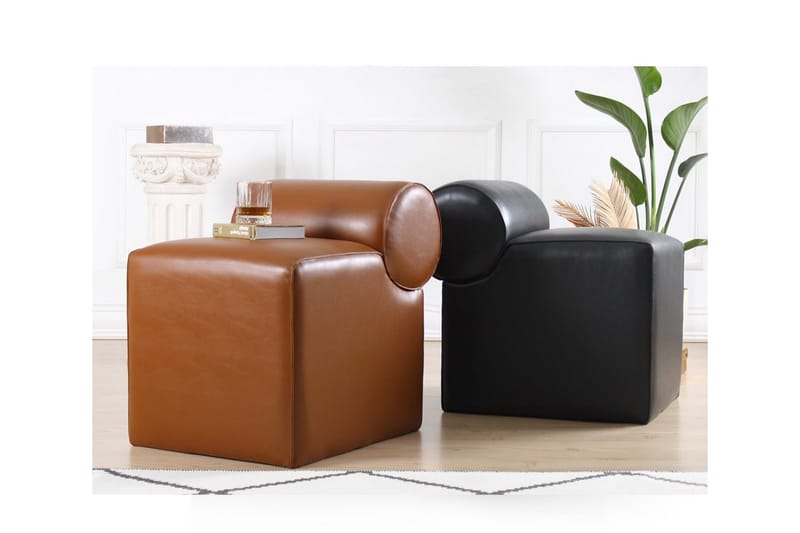 Nahar Sittpuff 45 cm - Svart - Möbler - Stolar & fåtöljer - Pall & puff - Sittpuff