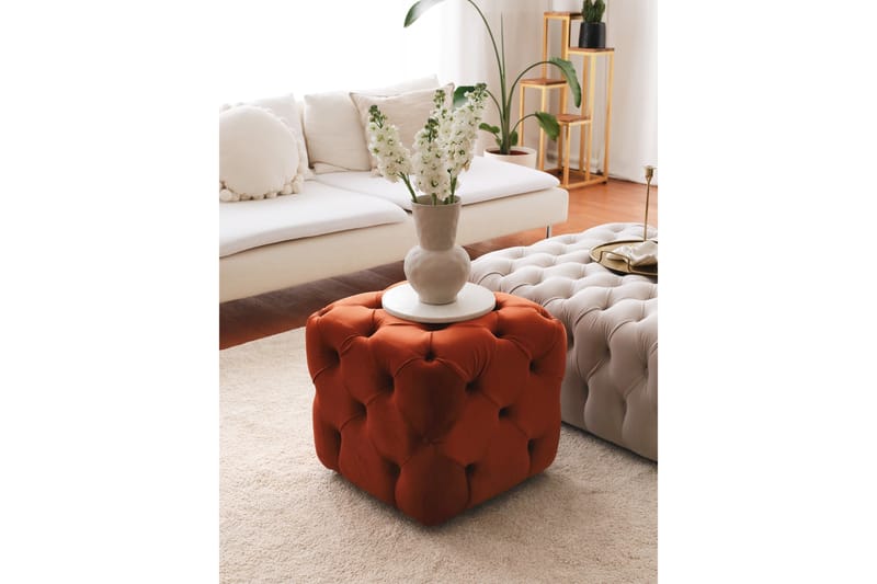Naman Sittpuff 48 cm - Brun - Möbler - Stolar & fåtöljer - Pall & puff - Sittpuff