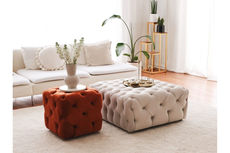 Naman Sittpuff 48 cm - Brun - Möbler - Stolar & fåtöljer - Pall & puff - Sittpuff