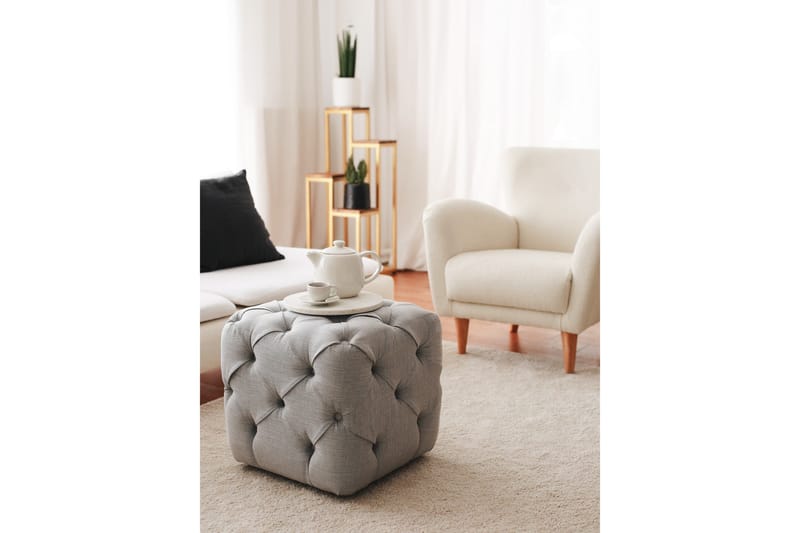 Naman Sittpuff 48 cm - Grå - Möbler - Stolar & fåtöljer - Pall & puff - Sittpuff
