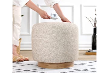 Namra Sittpuff 45 cm - Beige - Möbler - Stolar & fåtöljer - Pall & puff - Sittpuff