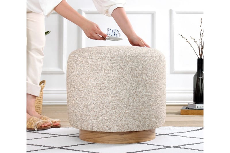 Namra Sittpuff 45 cm - Beige - Möbler - Stolar & fåtöljer - Pall & puff - Sittpuff
