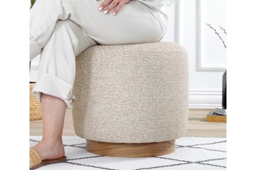 Namra Sittpuff 45 cm - Beige - Möbler - Stolar & fåtöljer - Pall & puff - Sittpuff