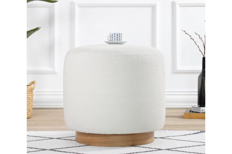 Namra Sittpuff 45 cm - Cream - Möbler - Stolar & fåtöljer - Pall & puff - Sittpuff