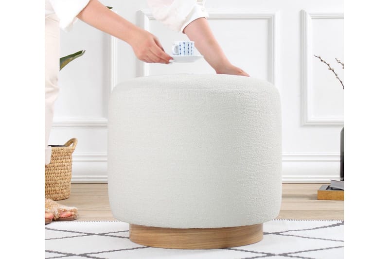 Namra Sittpuff 45 cm - Cream - Möbler - Stolar & fåtöljer - Pall & puff - Sittpuff