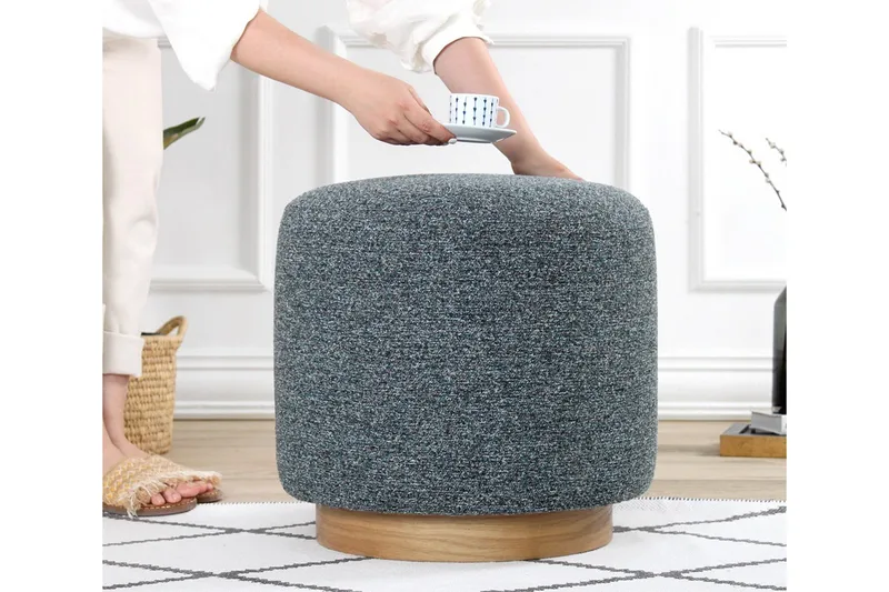 Namra Sittpuff 45 cm - Grå - Möbler - Stolar & fåtöljer - Pall & puff - Sittpuff