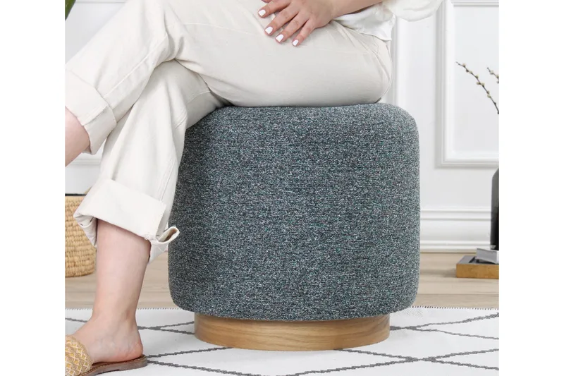 Namra Sittpuff 45 cm - Grå - Möbler - Stolar & fåtöljer - Pall & puff - Sittpuff