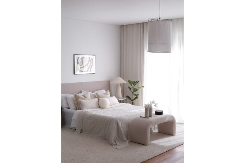 Narpendra Sittpuff 106 cm - Vit - Möbler - Stolar & fåtöljer - Pall & puff - Sittpuff