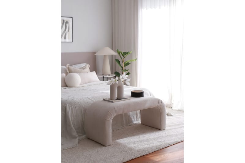 Narpendra Sittpuff 106 cm - Vit - Möbler - Stolar & fåtöljer - Pall & puff - Sittpuff