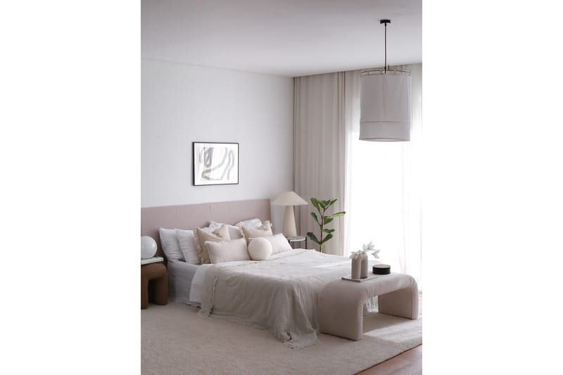 Narpendra Sittpuff 106 cm - Vit - Möbler - Stolar & fåtöljer - Pall & puff - Sittpuff