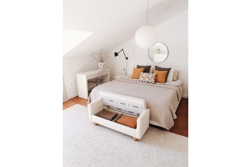 Natsuko Sittpuff 115 cm - Vit - Möbler - Stolar & fåtöljer - Pall & puff - Sittpuff