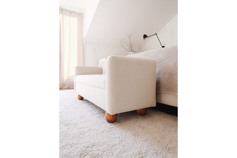 Natsuko Sittpuff 115 cm - Vit - Sittpuff