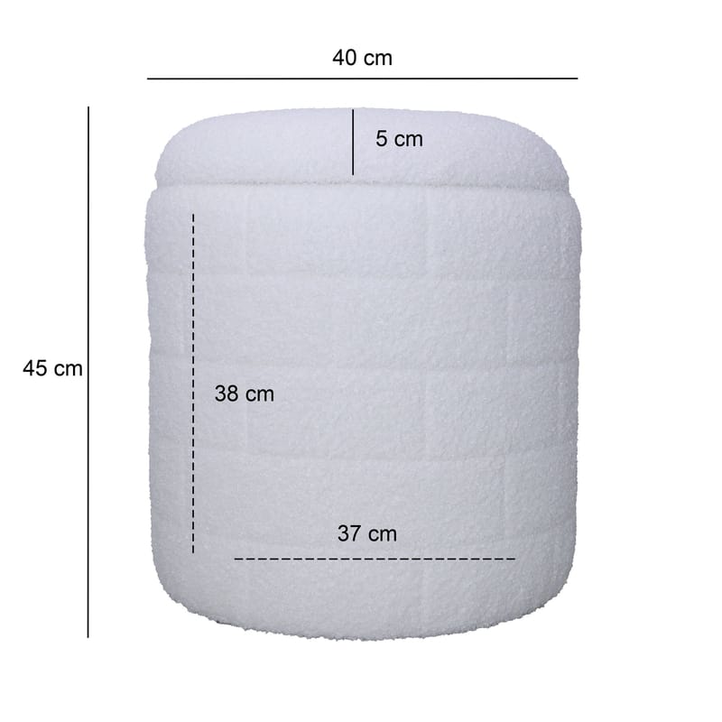 Navik Förvaringspall 40x40x45 cm med avtagbart lock - vit - Möbler - Stolar & fåtöljer - Pall & puff - Sittpuff