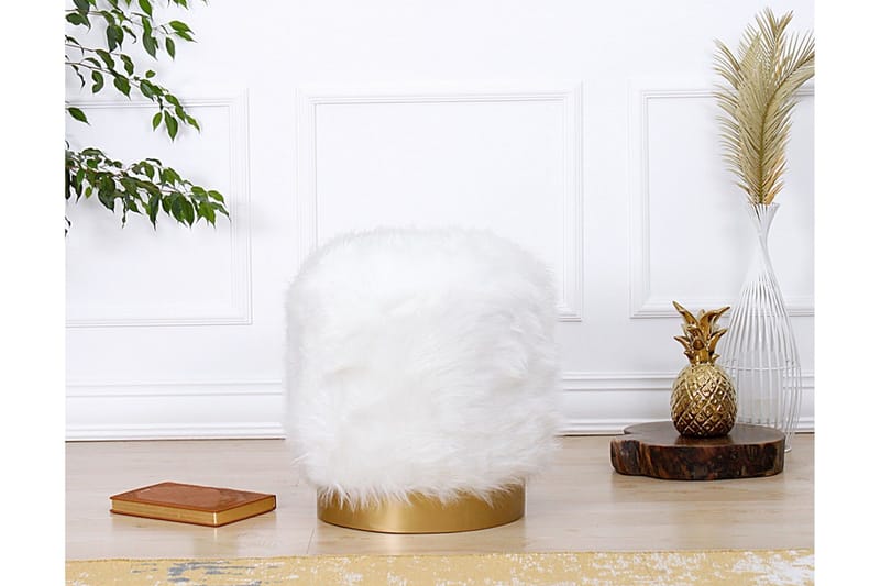 Needles Sittpuff 40 cm - Vit - Möbler - Stolar & fåtöljer - Pall & puff - Sittpuff