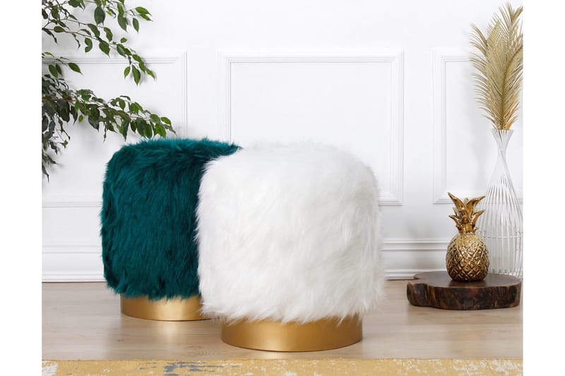 Needles Sittpuff 40 cm - Vit - Möbler - Stolar & fåtöljer - Pall & puff - Sittpuff