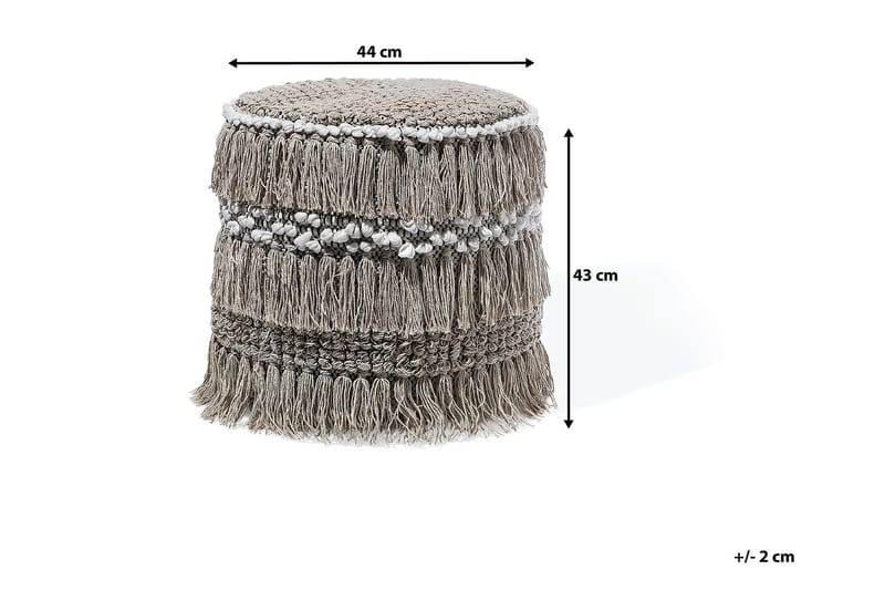 Noida Sittpuff 44 cm - Beige - Möbler - Stolar & fåtöljer - Pall & puff - Sittpuff