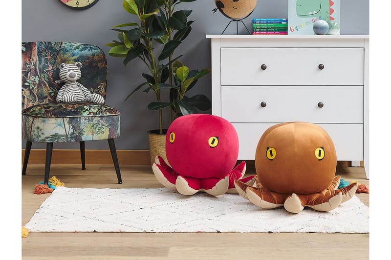Octopoda Sittpuff - Sammet/Brun - Möbler - Stolar & fåtöljer - Pall & puff - Sittpuff