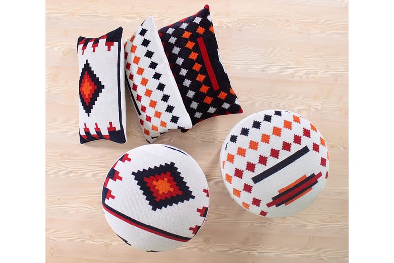 Opelousas Sittpuff 46 cm - Vit - Möbler - Stolar & fåtöljer - Pall & puff - Sittpuff