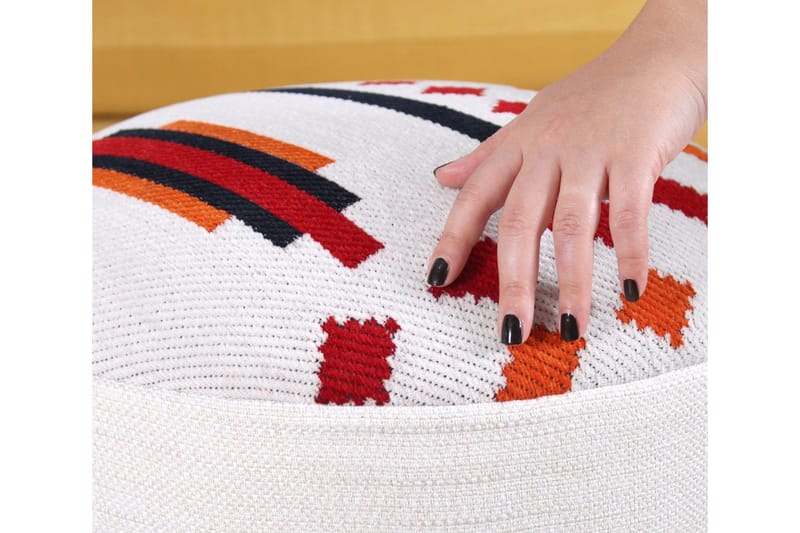 Opelousas Sittpuff 46 cm - Vit - Möbler - Stolar & fåtöljer - Pall & puff - Sittpuff