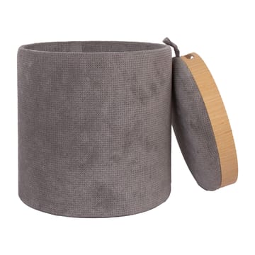 Ottoman/bord Hiro med förvaring och bricka 34,5x37 cm - Grå - Möbler - Stolar & fåtöljer - Pall & puff - Sittpuff - Sittpuff med förvaring