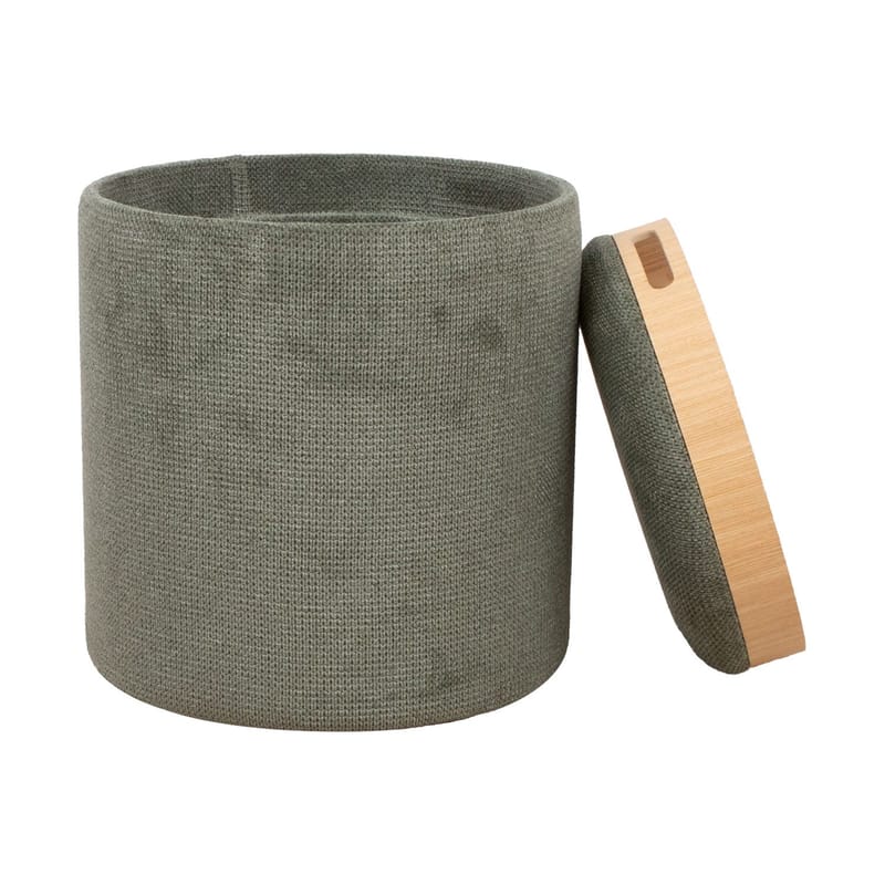 Ottoman/bord Hiro med förvaring och bricka 34,5x37 cm - Grön - Möbler - Stolar & fåtöljer - Pall & puff - Sittpuff