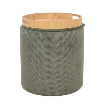 Ottoman/bord Hiro med förvaring och bricka 34,5x37 cm