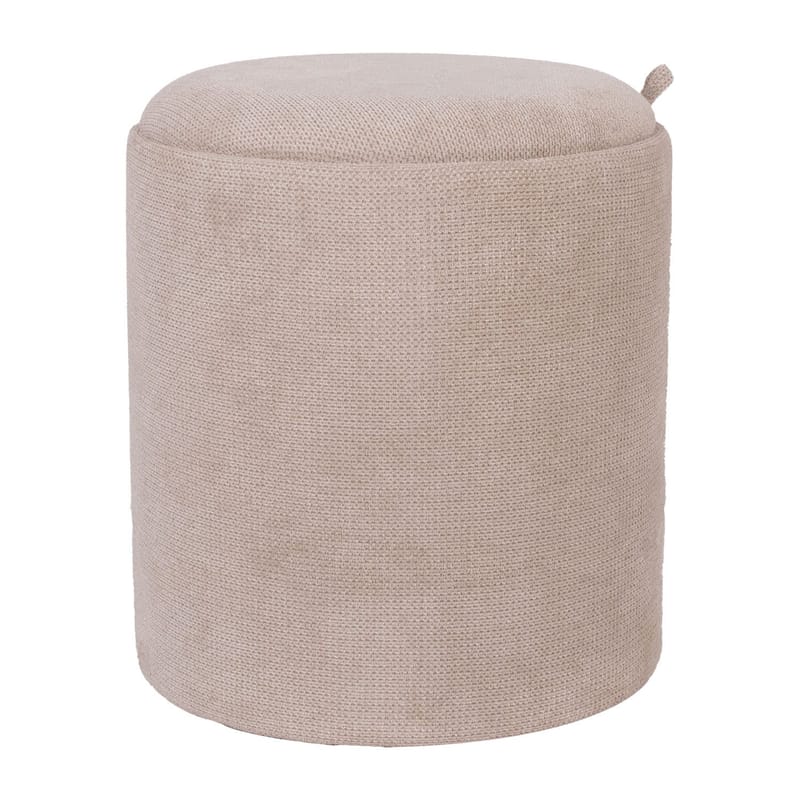 Ottoman/bord Hiro med förvaring och bricka 39x44 cm - Beige - Möbler - Stolar & fåtöljer - Pall & puff - Sittpuff