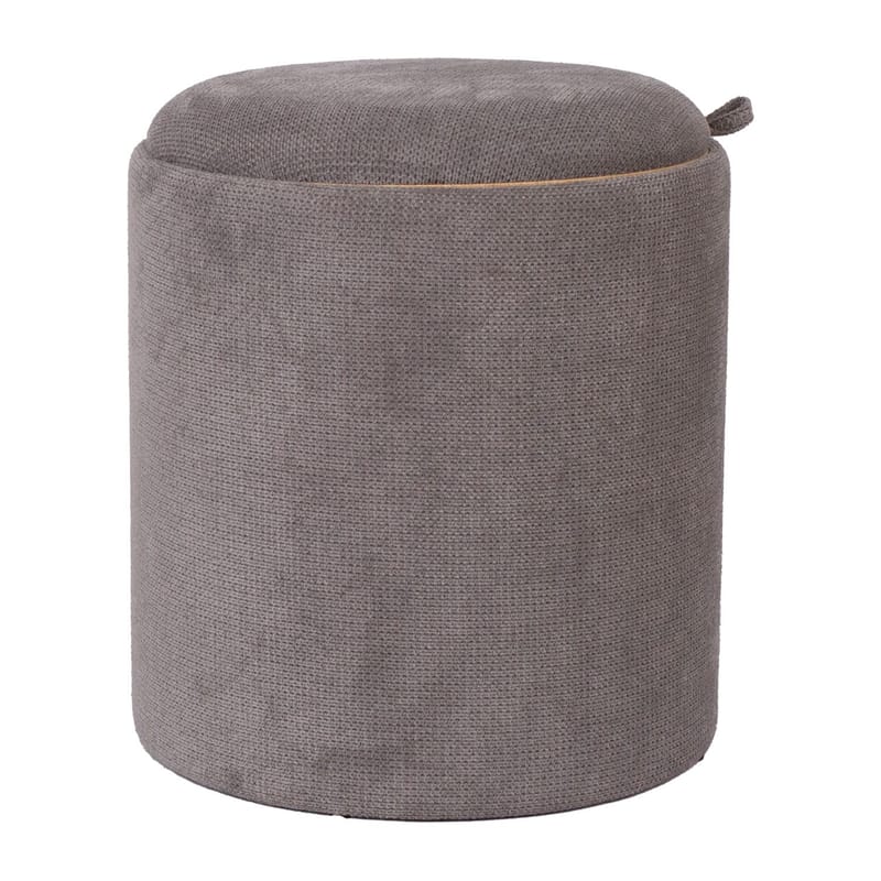 Ottoman/bord Hiro med förvaring och bricka 39x44 cm - Grå - Möbler - Stolar & fåtöljer - Pall & puff - Sittpuff