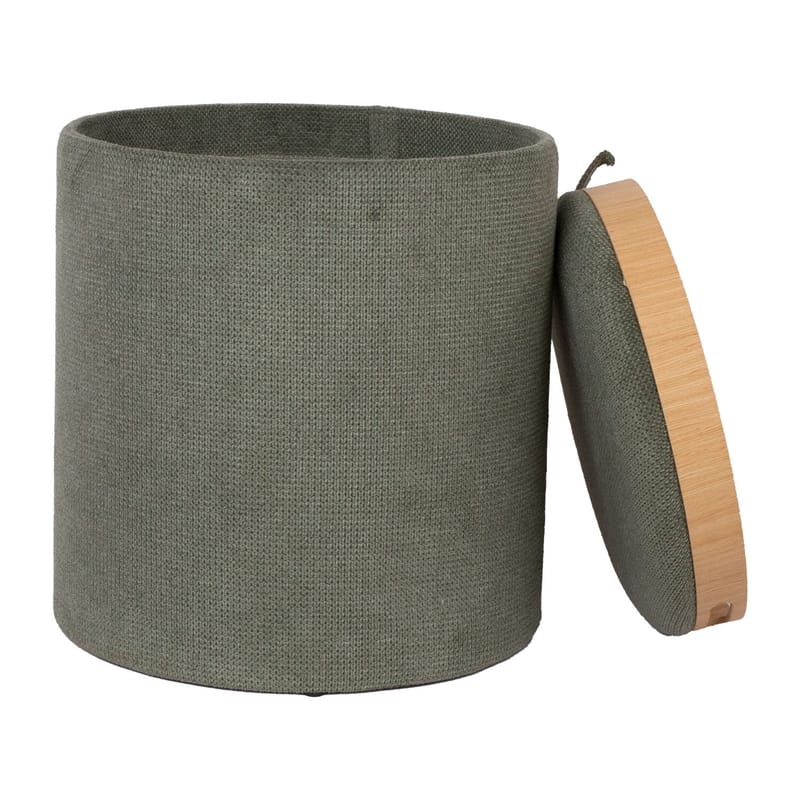 Ottoman/bord Hiro med förvaring och bricka 39x44 cm - Grön - Möbler - Stolar & fåtöljer - Pall & puff - Sittpuff