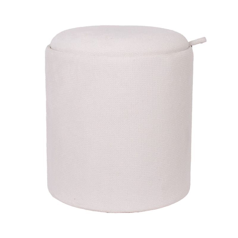 Ottoman/bord Hiro med förvaring och bricka 39x44 cm - Vit - Möbler - Stolar & fåtöljer - Pall & puff - Sittpuff