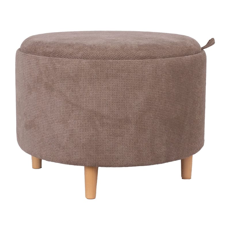 Ottoman/bord Hiro med förvaring och bricka 56x42,5 cm - Ljusbrun - Möbler - Stolar & fåtöljer - Pall & puff - Sittpuff