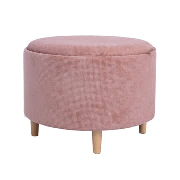 Ottoman/bord Hiro med förvaring och bricka 56x42,5 cm - Rosa - Möbler - Stolar & fåtöljer - Pall & puff - Sittpuff - Sittpuff med förvaring
