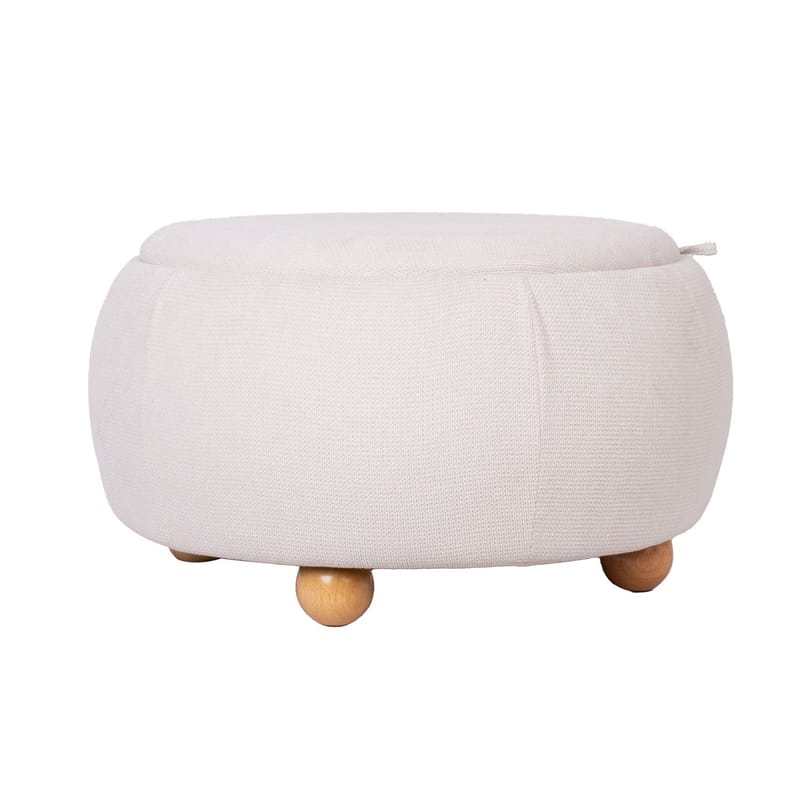 Ottoman/bord Hiro med förvaring och bricka 67x38 cm - Vit - Möbler - Stolar & fåtöljer - Pall & puff - Sittpuff