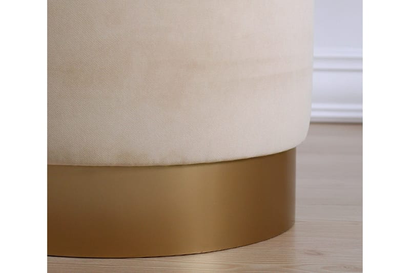 Owensboro Sittpuff 40 cm - Beige - Möbler - Stolar & fåtöljer - Pall & puff - Sittpuff