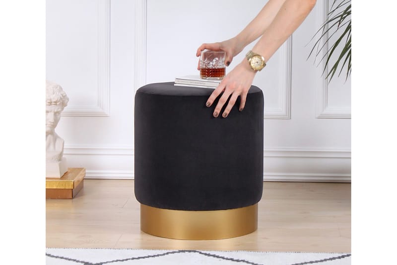 Owensboro Sittpuff 40 cm - Grå - Möbler - Stolar & fåtöljer - Pall & puff - Sittpuff