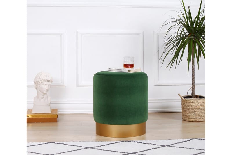 Owensboro Sittpuff 40 cm - Grön - Möbler - Stolar & fåtöljer - Pall & puff - Sittpuff