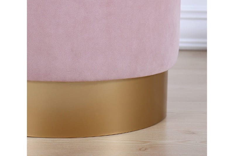 Owensboro Sittpuff 40 cm - Rosa - Möbler - Stolar & fåtöljer - Pall & puff - Sittpuff