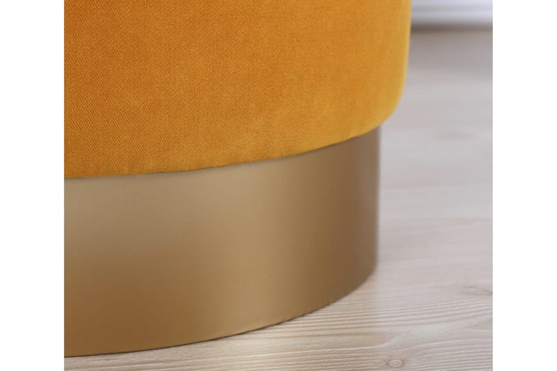 Owensboro Sittpuff 40 cm - Senapsgul - Möbler - Stolar & fåtöljer - Pall & puff - Sittpuff