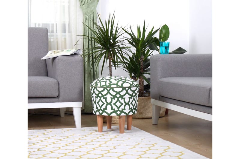 Painesville Sittpuff 42 cm - Grön - Möbler - Stolar & fåtöljer - Pall & puff - Sittpuff