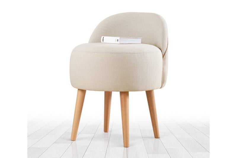 Philippi Sittpuff 42 cm - Beige - Sittpuff - Sittmöbler med förvaring