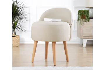 Philippi Sittpuff 42 cm - Beige - Möbler - Stolar & fåtöljer - Pall & puff - Sittpuff