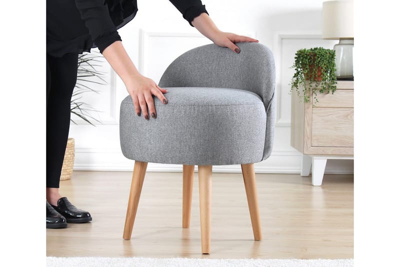 Philippi Sittpuff 42 cm - Grå - Möbler - Stolar & fåtöljer - Pall & puff - Sittpuff