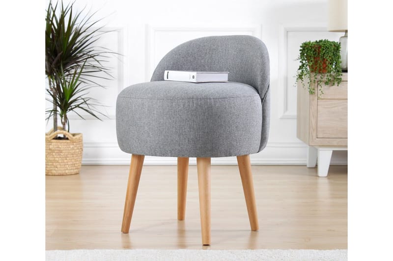 Philippi Sittpuff 42 cm - Grå - Möbler - Stolar & fåtöljer - Pall & puff - Sittpuff