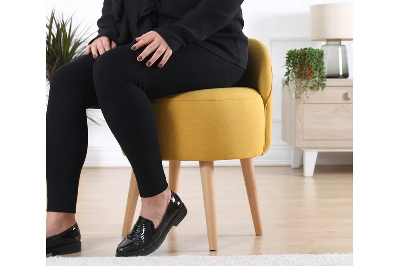 Philippi Sittpuff 42 cm - Gul - Möbler - Stolar & fåtöljer - Pall & puff - Sittpuff