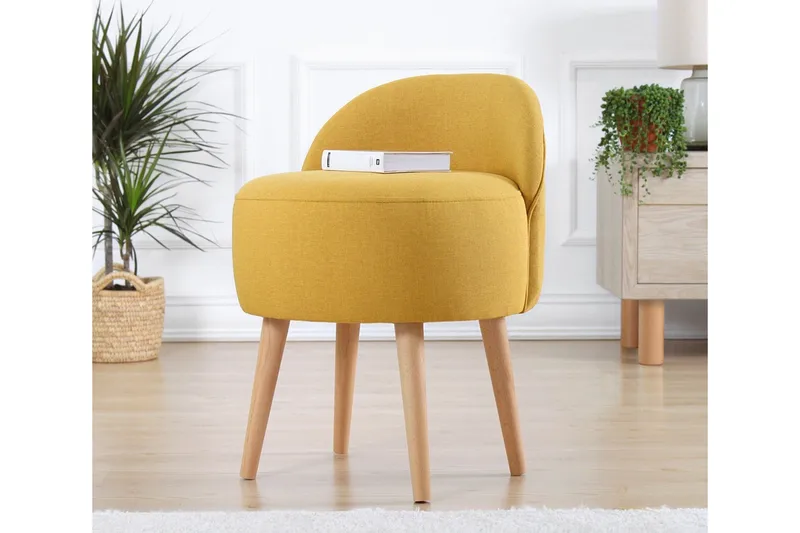 Philippi Sittpuff 42 cm - Gul - Möbler - Stolar & fåtöljer - Pall & puff - Sittpuff