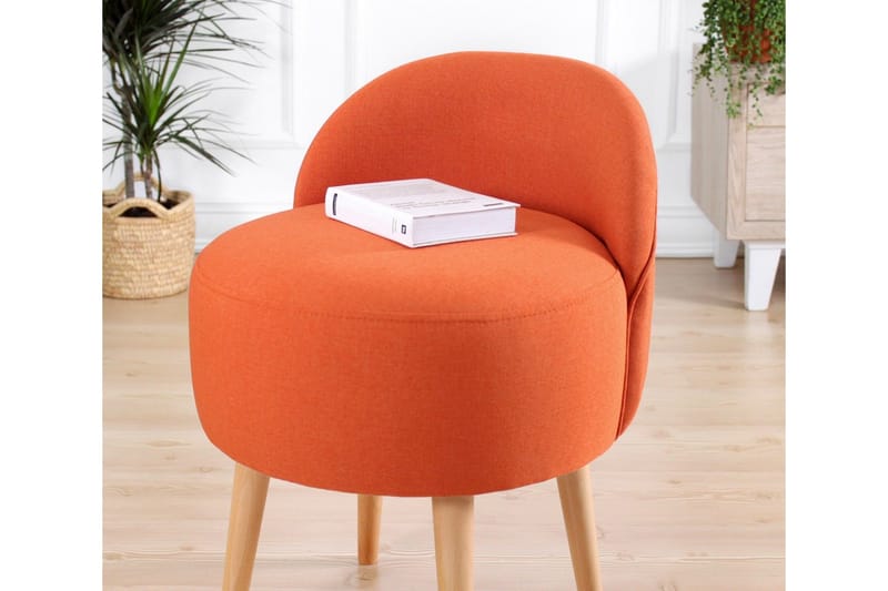 Philippi Sittpuff 42 cm - Orange - Möbler - Stolar & fåtöljer - Pall & puff - Sittpuff